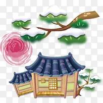 韩式小清新庭院装饰图案