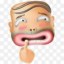 香肠嘴秃头卡通形象