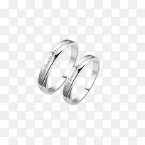 S925新款刻字纯银结婚戒指
