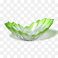 果绿色玻璃盘子