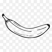 卡通香蕉水果