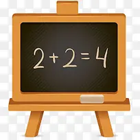 木质小黑板数学简单算式