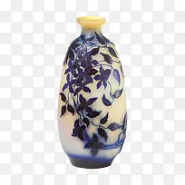 青花瓷纹样的花瓶