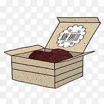 一盒巧克力饼干