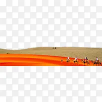 沙漠骆驼商队丝路发展