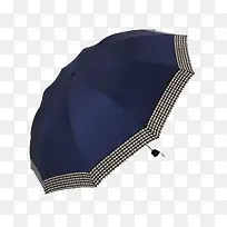 格子边折叠伞