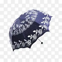 青花折叠伞