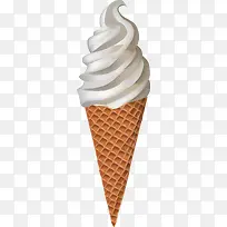 白色美味冰淇淋
