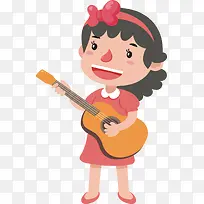 弹吉他的女孩子