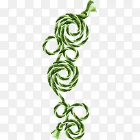 绿色创意绳子