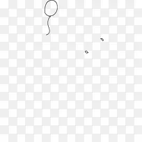 直线创意简笔画气球