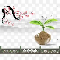 植物发芽素材