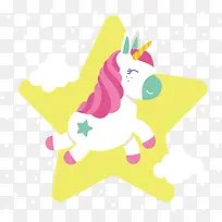 黄色星星独角兽