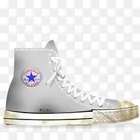 匡威白色的脏鞋Converse-icons