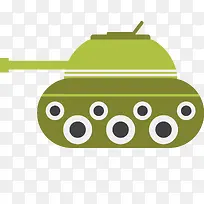 坦克玩具卡通插画