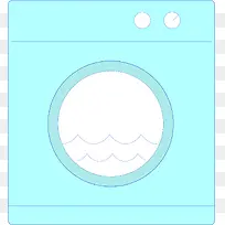 矢量手绘干洗机图标2