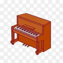 手绘木制钢琴