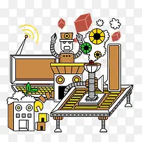 工厂机器人图