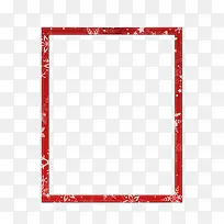 四方形红色边框图案