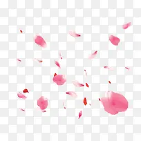 创意合成场景设计粉红色的花瓣