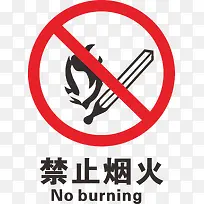 禁止烟火火警防范标志