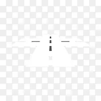 手绘白色十字交叉路口