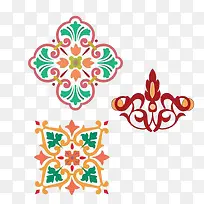 一组伊斯兰教风格的装饰图案