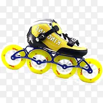 滑轮鞋 儿童溜冰车 黄色