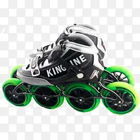 滑轮鞋 儿童溜冰车 绿色