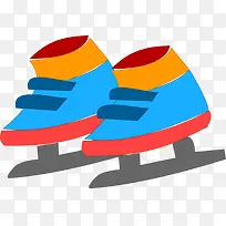彩色溜冰鞋