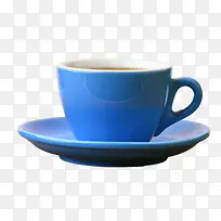 蓝色咖啡杯