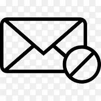 阻止电子邮件密闭信封概述界面符号图标
