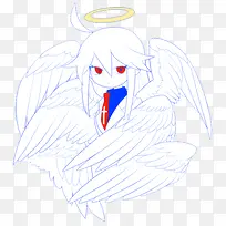 白色翅膀的天使