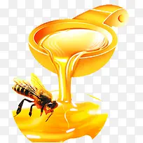3d蜜蜂蜂蜜
