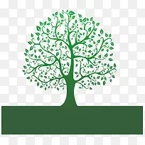绿色环保创意树木