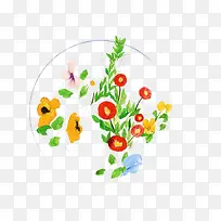 手绘花朵