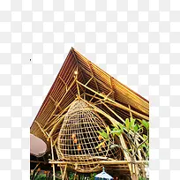 巴厘岛特色竹制房屋