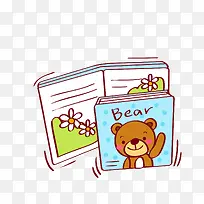 卡通可爱漫画书免抠图