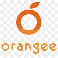 橙色橘子logo设计