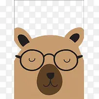 戴眼镜的熊