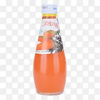 一瓶萝卜汁饮料