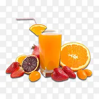 新鲜的水果果汁高清素材图片