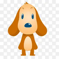 棕色的小狗宠物设计