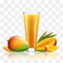 芒果汁插画