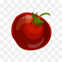 卡通红色番茄西红柿
