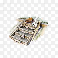 中国建筑水墨画