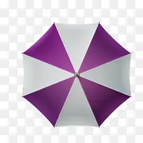 紫色遮阳伞俯视图