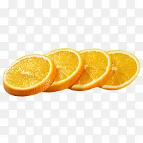 橙色香甜水果奉节脐橙片实物