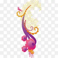 抽象花纹艺术矢量图