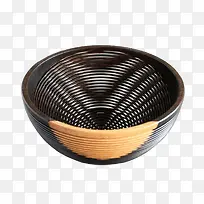 条纹镂空木碗